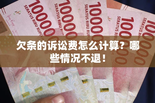 济南欠条的诉讼费怎么计算？哪些情况不退！