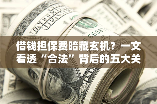 济南借钱担保费暗藏玄机？一文看透“合法”背后的五大关键陷阱
