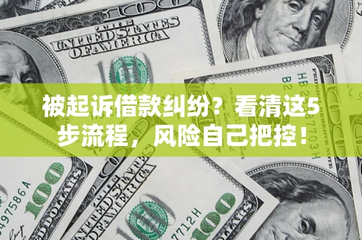 济南被起诉借款纠纷？看清这5步流程，风险自己把控！